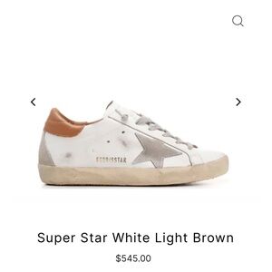 Golden Goose superstar size 37 white and brown